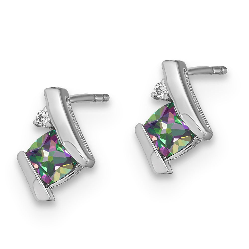 High-Quality Mystiv Fire & Diamond SS Earrings - Stylish Luxury at Great Price