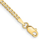 Shop Exclusive 14K Gold 7-Inch 2.2mm Flat Beveled Curb Bracelet, Stylish & Strong-3