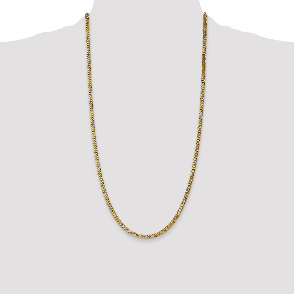 Buy Stylish 14K Gold 28-Inch 3.9mm Beveled Curb Chain - Luxury Accessory