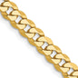 Exclusive 14K Gold 22-Inch Flat Beveled Curb Chain - Stylish 4.75mm Design-3