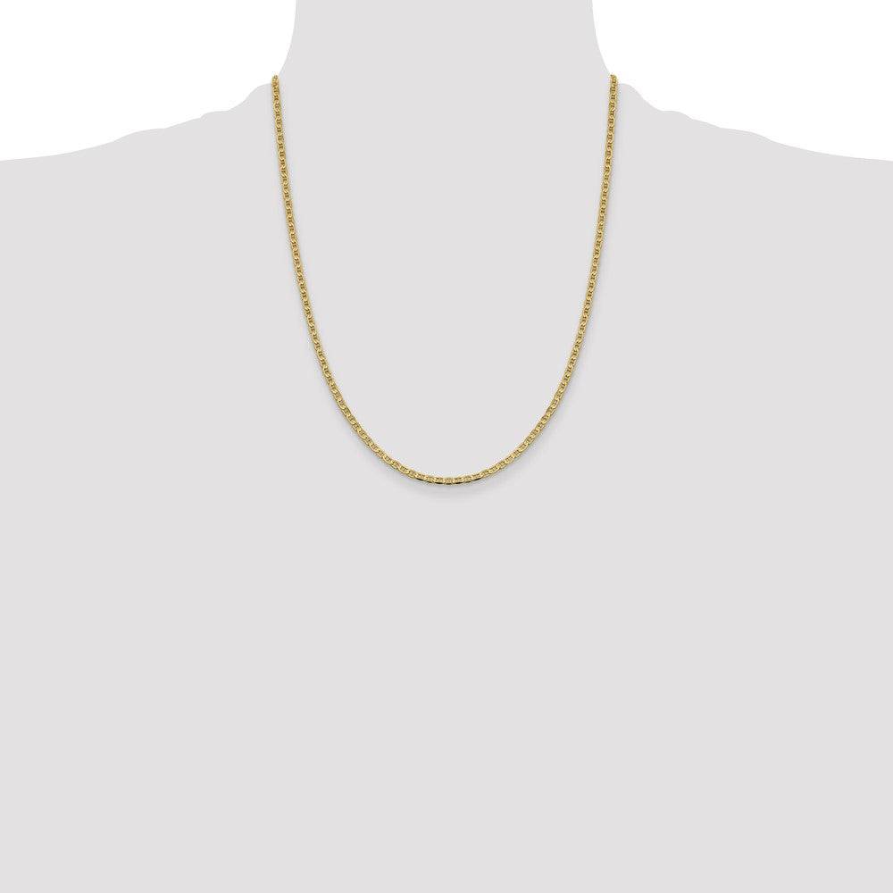 Buy Stylish 14K Gold 22-Inch Concave Anchor Chain - 2.4mm, Luxury Design
