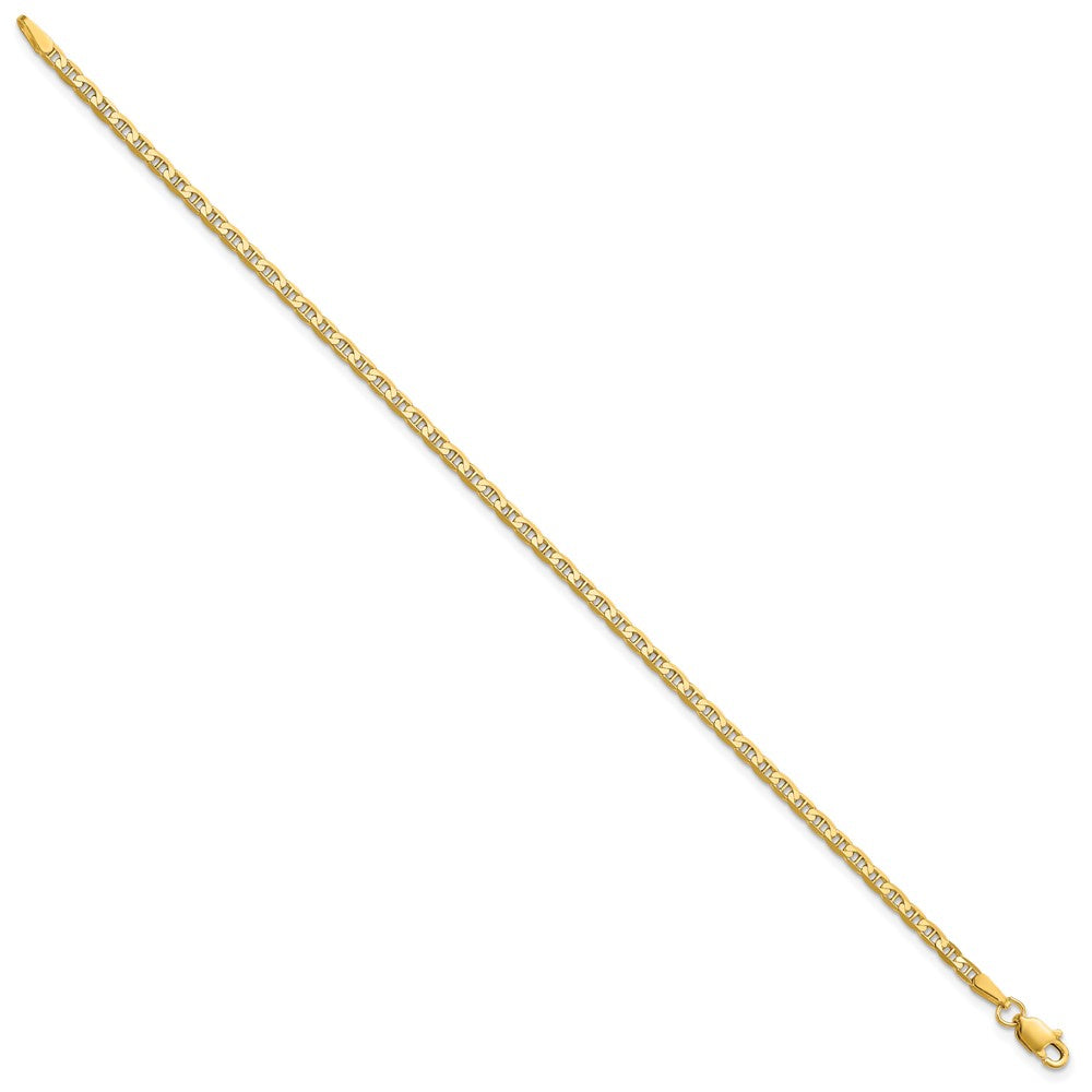 Shop Stylish 14K Gold 9-Inch 2.4mm Concave Anchor Chain - Luxury Accessory