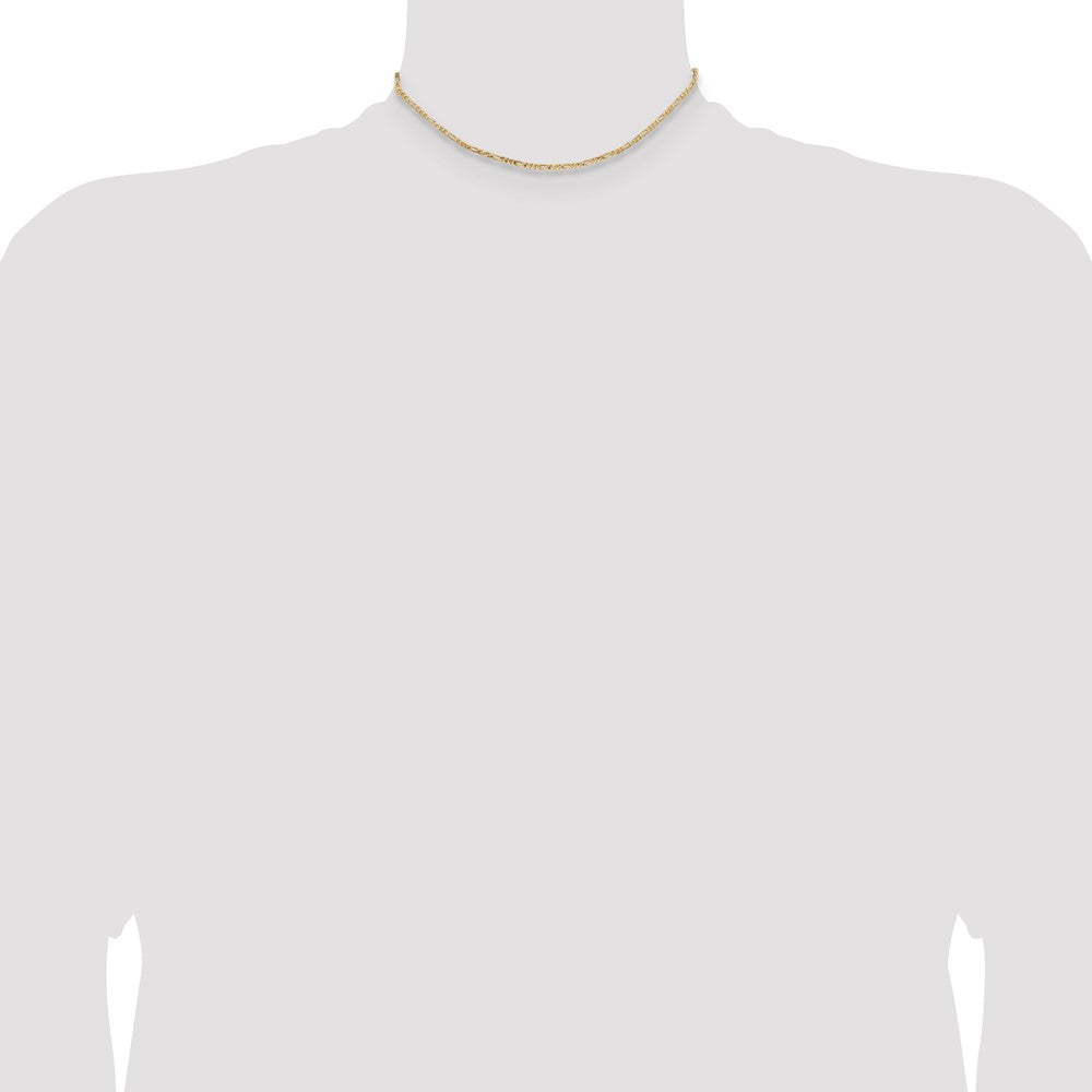 Buy Stylish 14K Gold 14-Inch Flat Figaro Chain, 1.8mm - Luxury Value