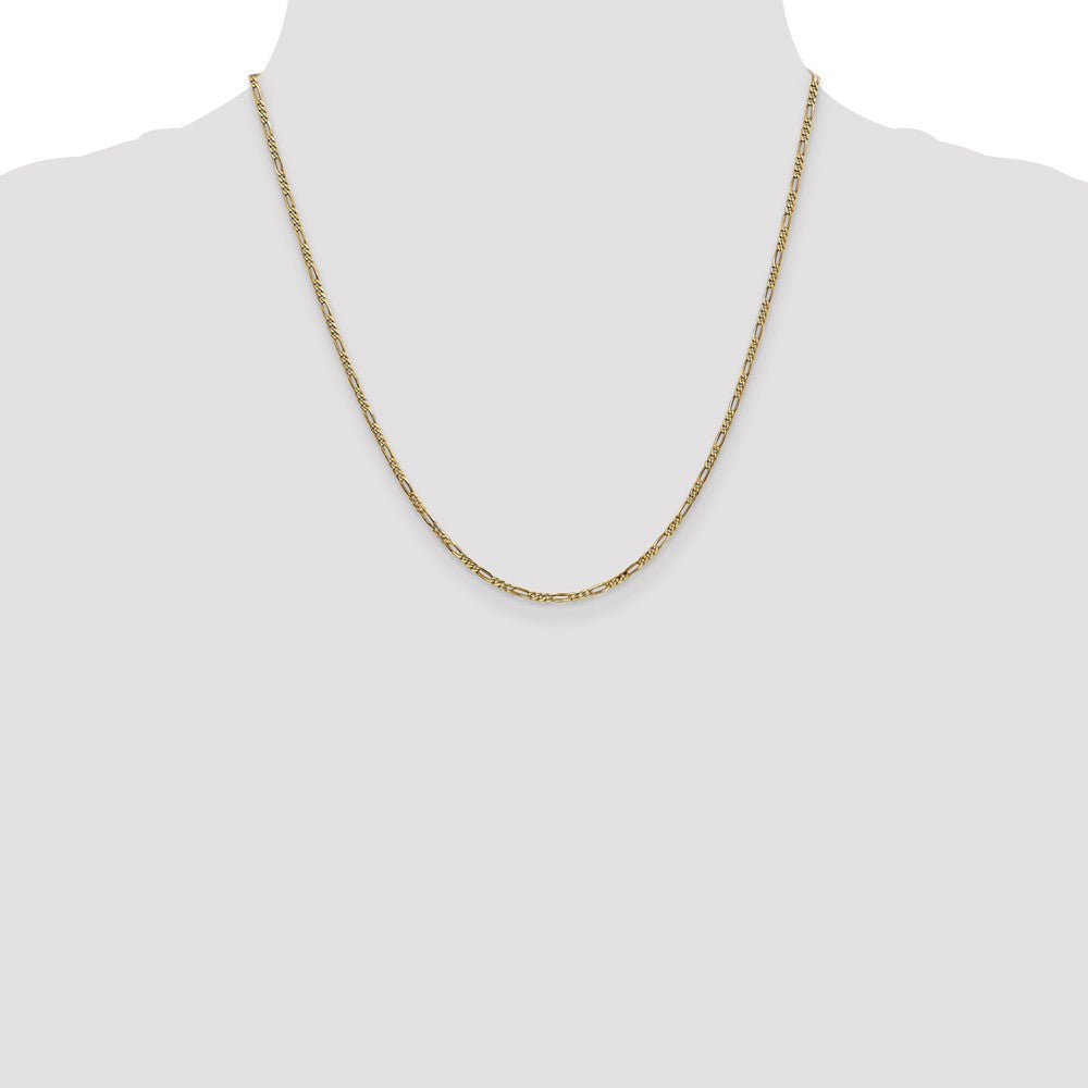 Shop Stylish 14K Gold Flat Figaro Chain, 20-Inch, 1.8mm - Luxury Value Piece