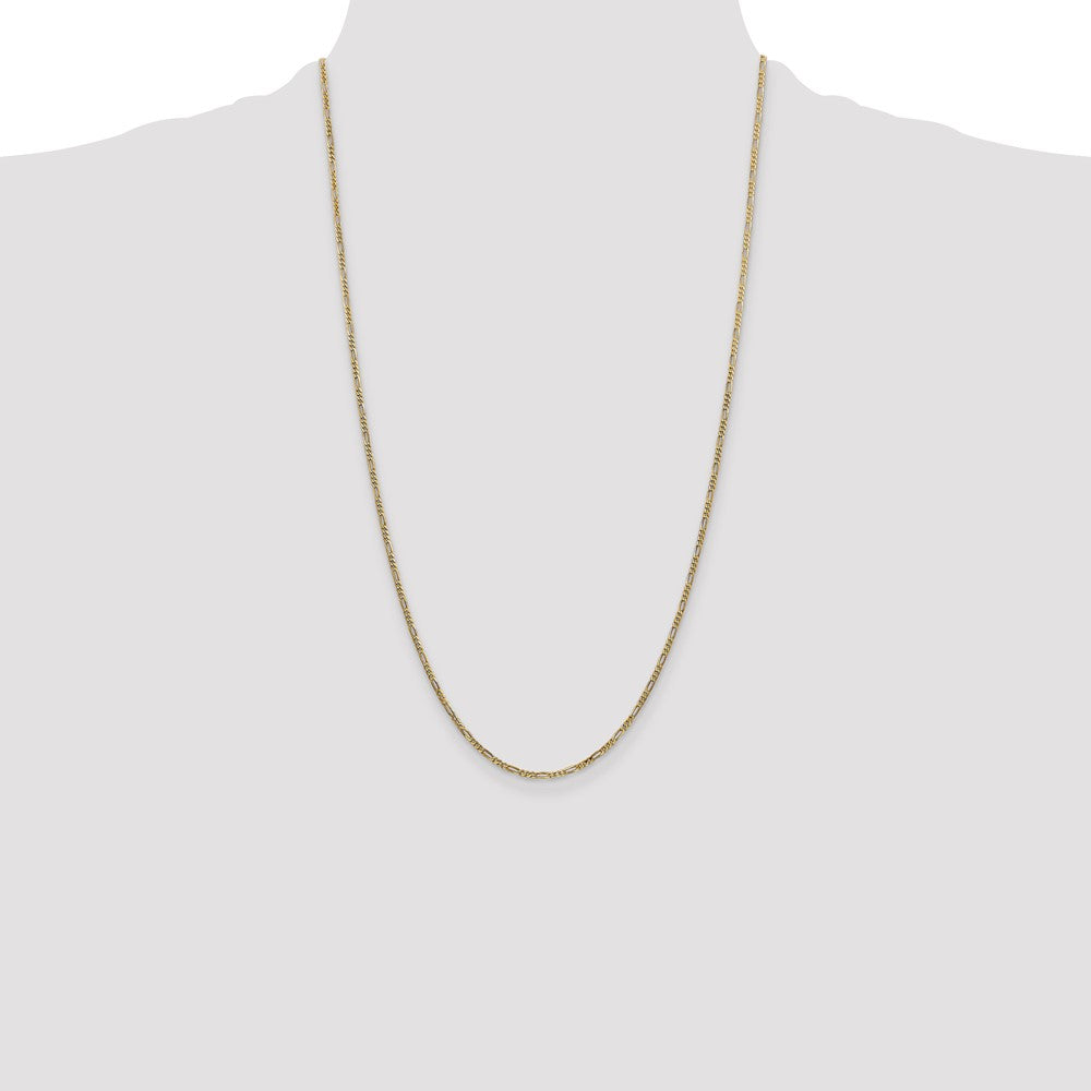 Exclusive 14K Gold 1.8mm Flat Figaro Chain Necklace - Affordable Luxury Jewelry