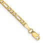 Shop Stylish 14K Gold 3mm Flat Figaro Chain Necklace for Luxury Look-11