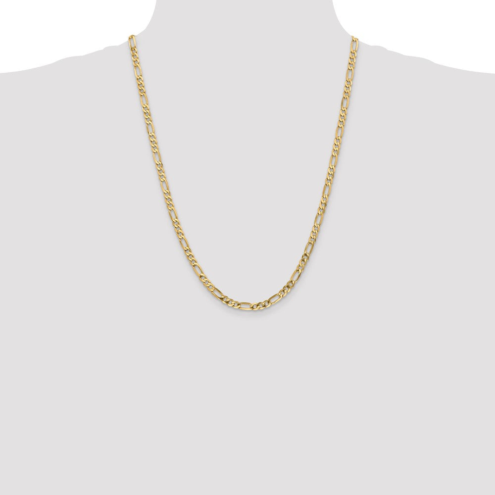 Buy Stylish 14K Gold Flat Figaro Chain - 24-Inch, 4.75mm, Lobster Clasp