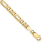 Buy Stylish 14K Gold Flat Figaro Bracelet - 8-Inch, 4.75mm Links, Luxury Look-10