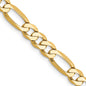 Shop Stylish 14K Gold 24-Inch Flat Figaro Chain - 5.25mm, Luxury Design!-4