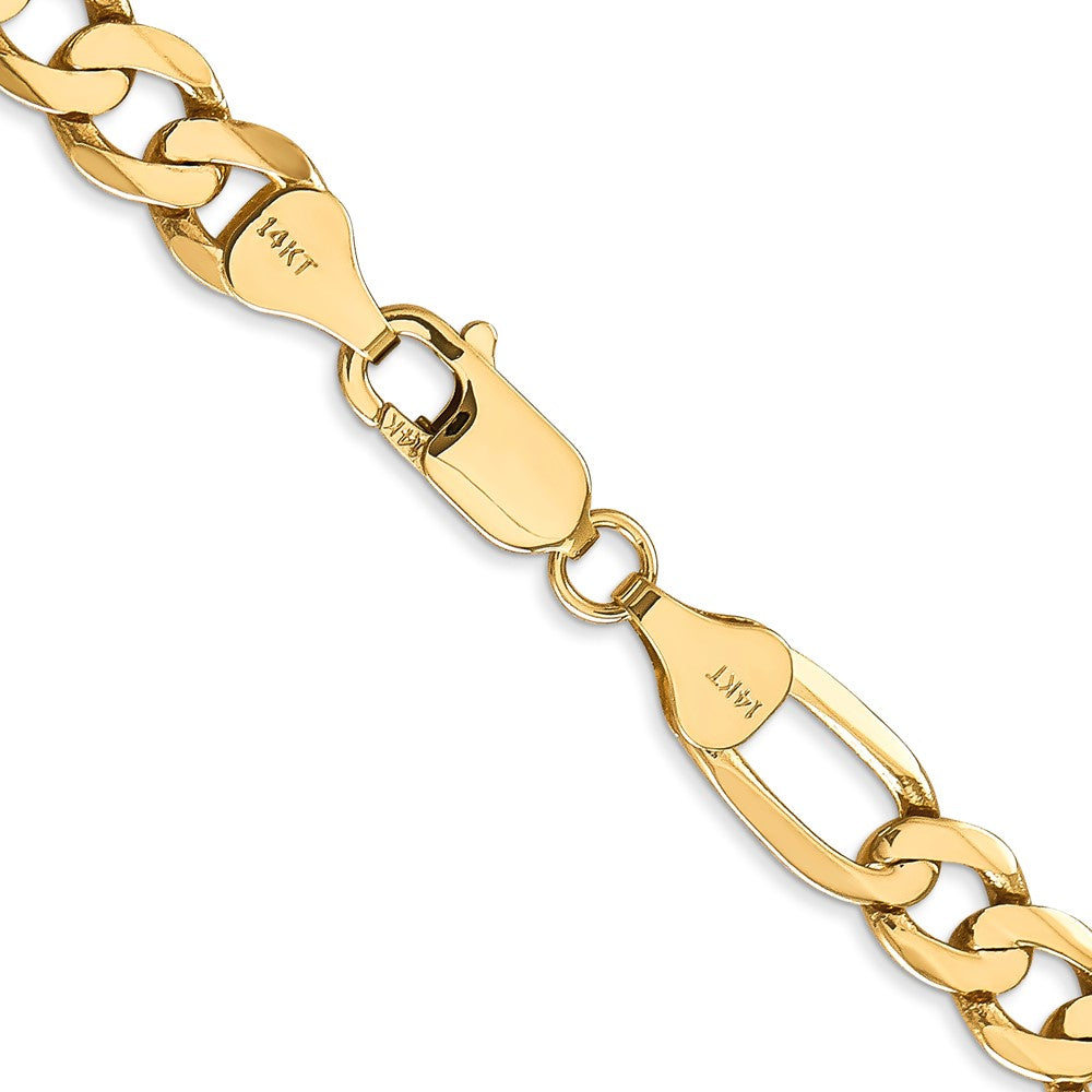 Shop 14K Gold 26-Inch 7mm Flat Figaro Chain - Stylish & Affordable Luxury