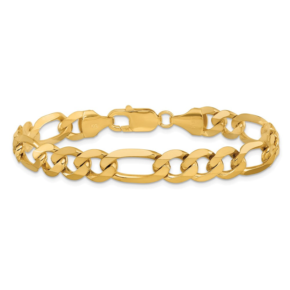 Buy Stylish 14K Gold 9-Inch Flat Figaro Chain, 8.75mm Links, Luxury Look