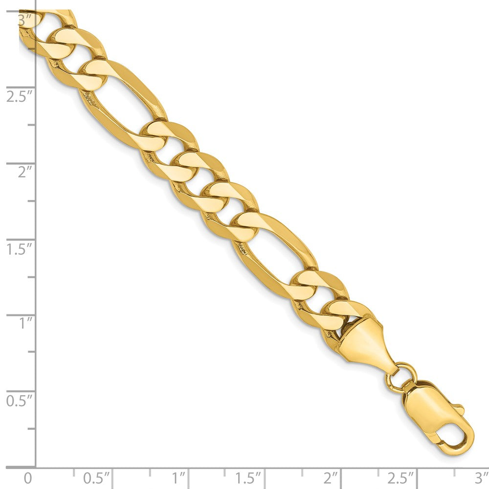Buy Stylish 14K Gold 9-Inch Flat Figaro Chain, 8.75mm Links, Luxury Look