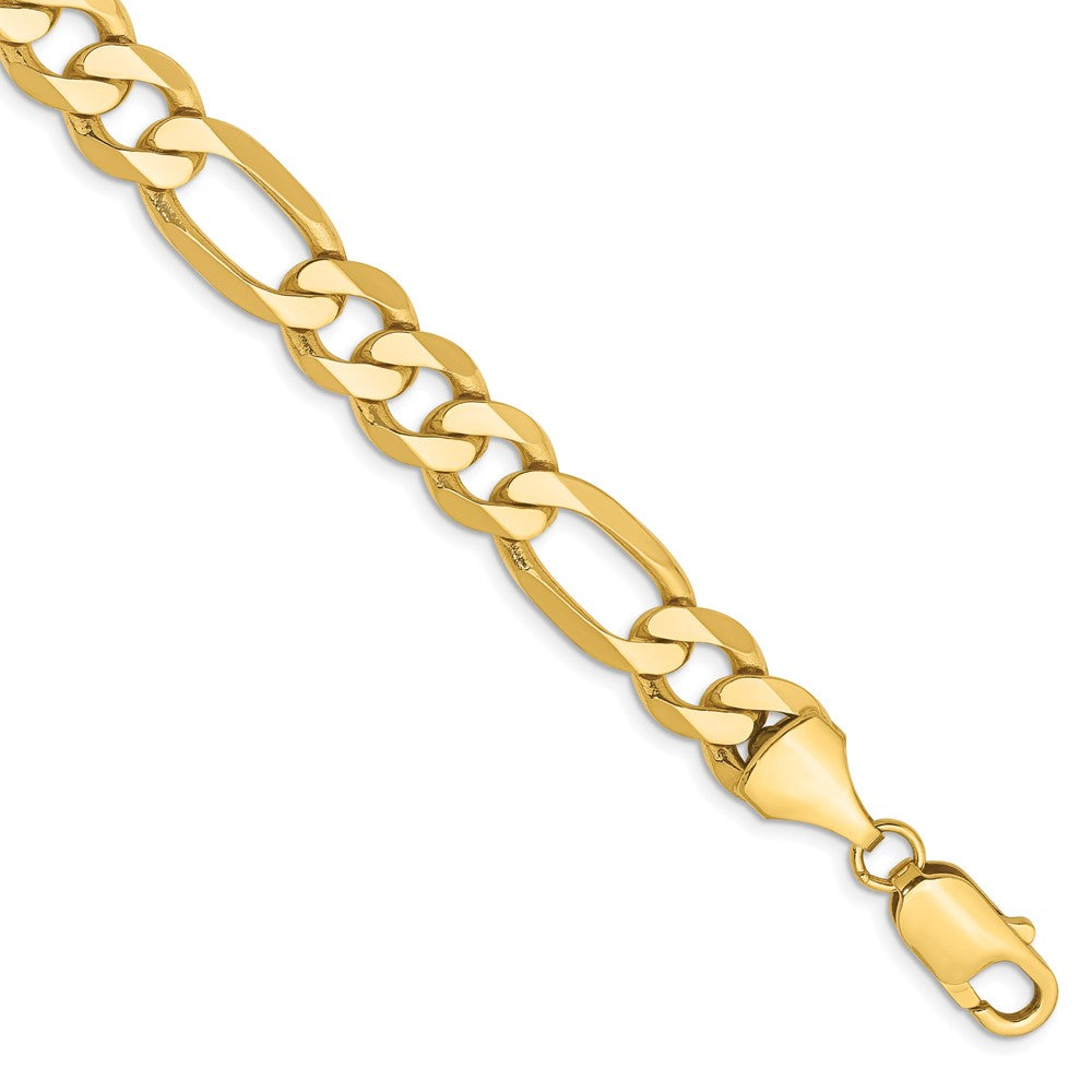 Buy Stylish 14K Gold 9-Inch Flat Figaro Chain, 8.75mm Links, Luxury Look