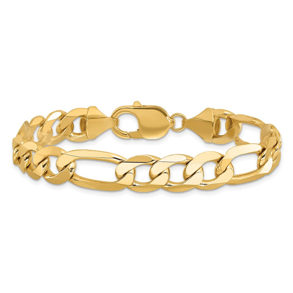 Buy Stylish 14K Gold 9-Inch Flat Figaro Chain - 10mm with Lobster Clasp