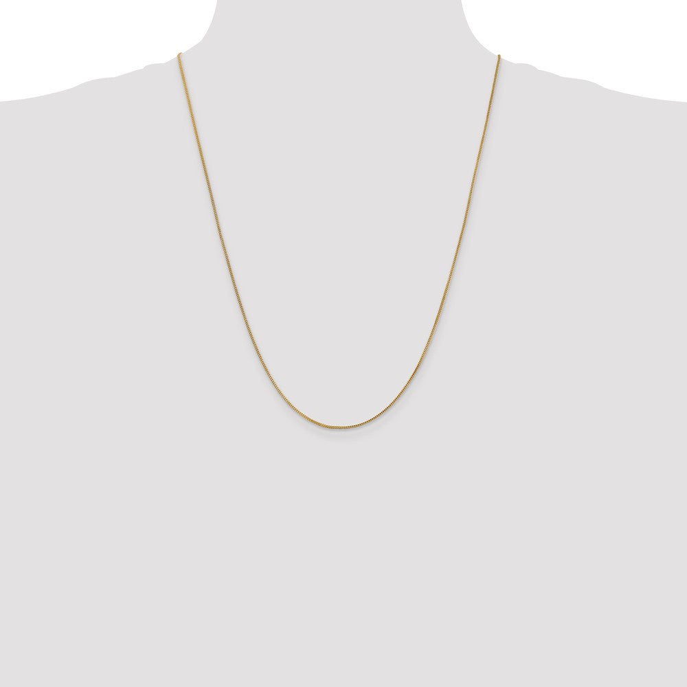High-Quality 14K Gold 24-Inch 0.9mm Franco Chain - Stylish Lobster Clasp