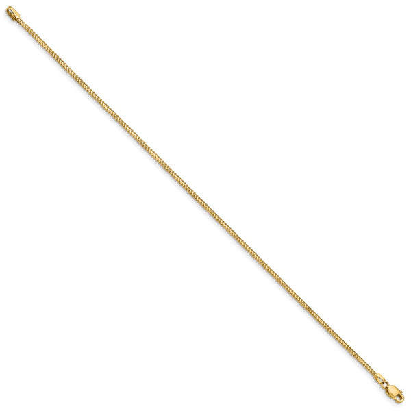 14K Gold 8-Inch Franco Bracelet - 1mm