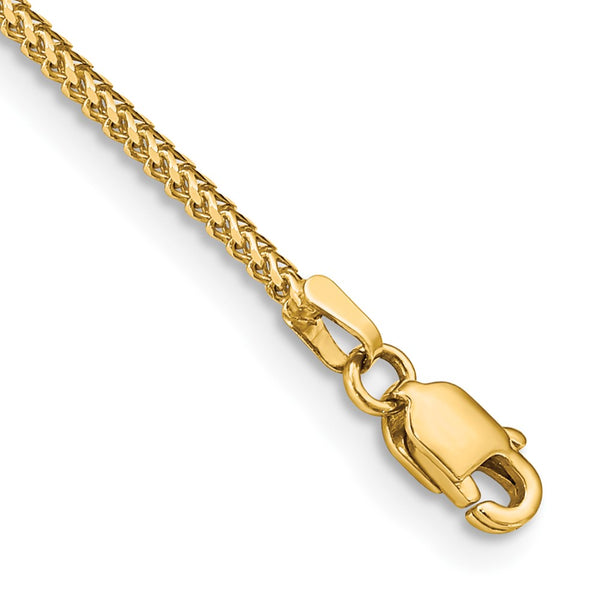 14K Gold 8-Inch Franco Bracelet - 1mm