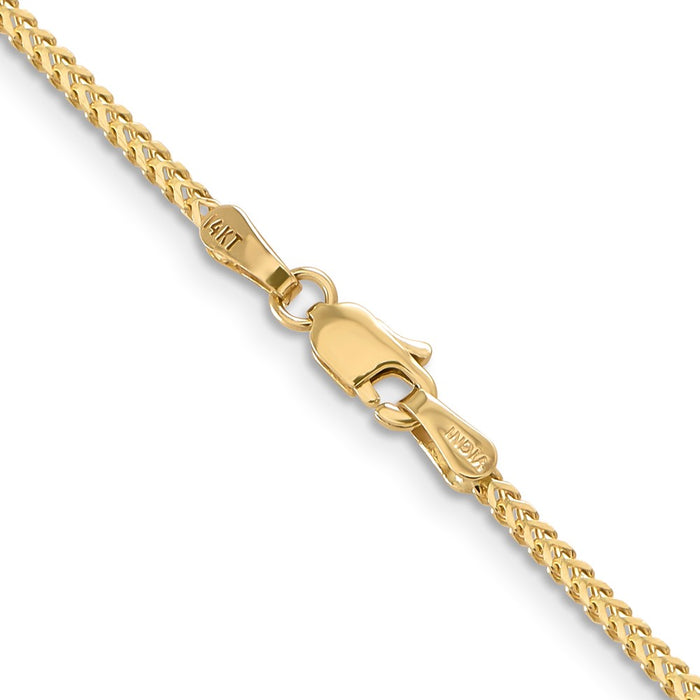 Shop 14K Gold 20-Inch Franco Chain, 1.3mm - Stylish & Affordable Luxury!-3