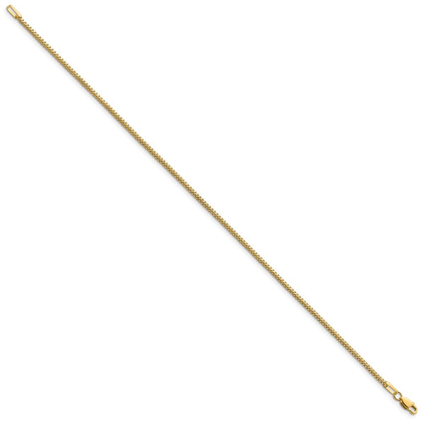 14K Gold Franco Bracelet 1.3mm