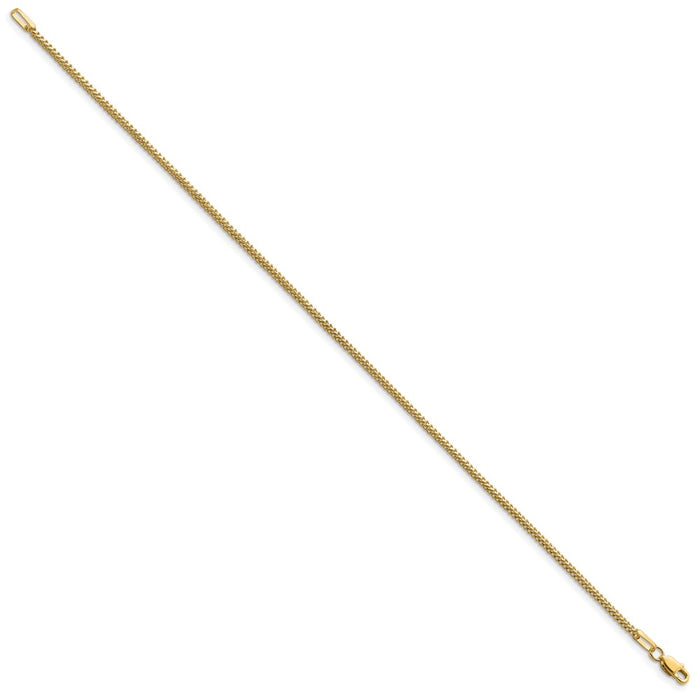 Buy Stylish 14K Gold 8-Inch Franco Bracelet 1.3mm - Affordable Luxury-2