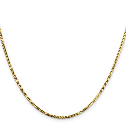 High-Quality 14K Gold 30-Inch Franco Chain - Stylish 1.4mm Lobster Clasp