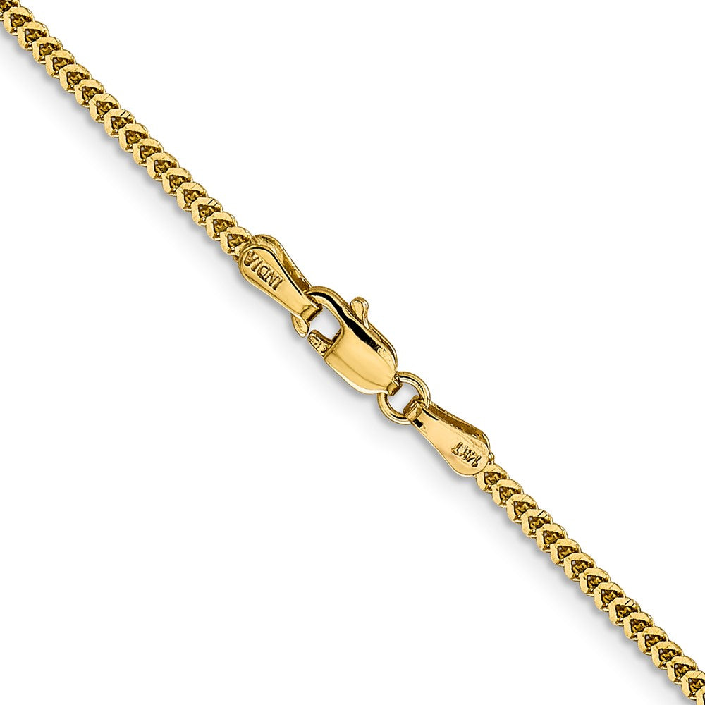 Shop 14K Gold 16-Inch Franco Chain - Stylish 1.4mm Lobster Clasp, Luxury Value