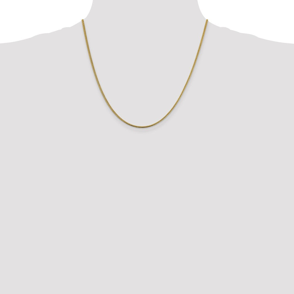Buy Stylish 14K Gold Franco Chain - 20-Inch, 1.4mm, Luxury Design!