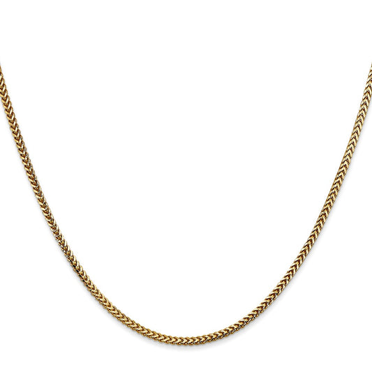 High-Quality 14K Gold Franco Chain 24-Inch 1.5mm - Stylish & Affordable