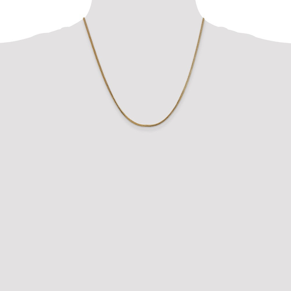 Exclusive 14K Gold 20-Inch Franco Chain, 1.5mm - Stylish & Affordable!