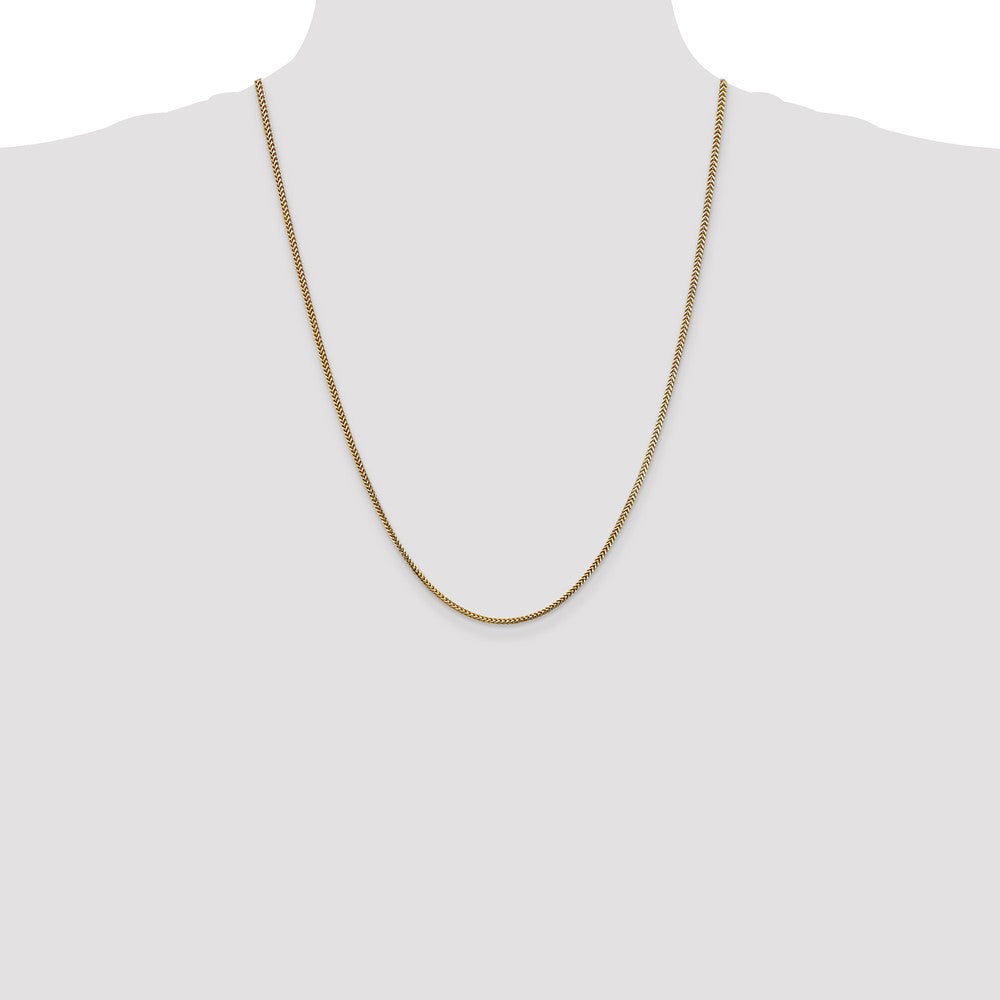 High-Quality 14K Gold Franco Chain 24-Inch 1.5mm - Stylish & Affordable