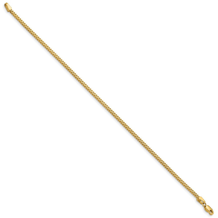 Shop Exclusive 14K Gold Franco Bracelet - 7-Inch, 1.5mm - Stylish Value!-2
