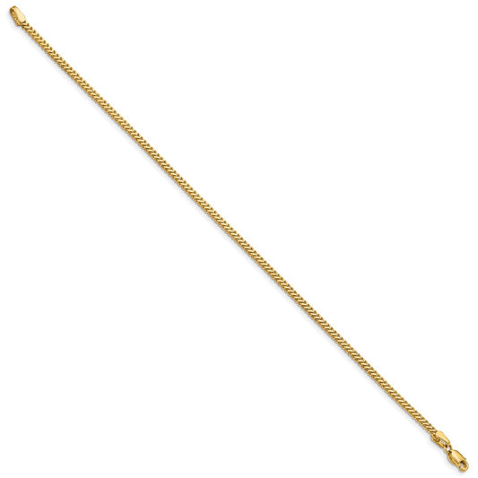 High-Quality 14K Gold Franco Bracelet 8-Inch 1.5mm - Stylish & Affordable!