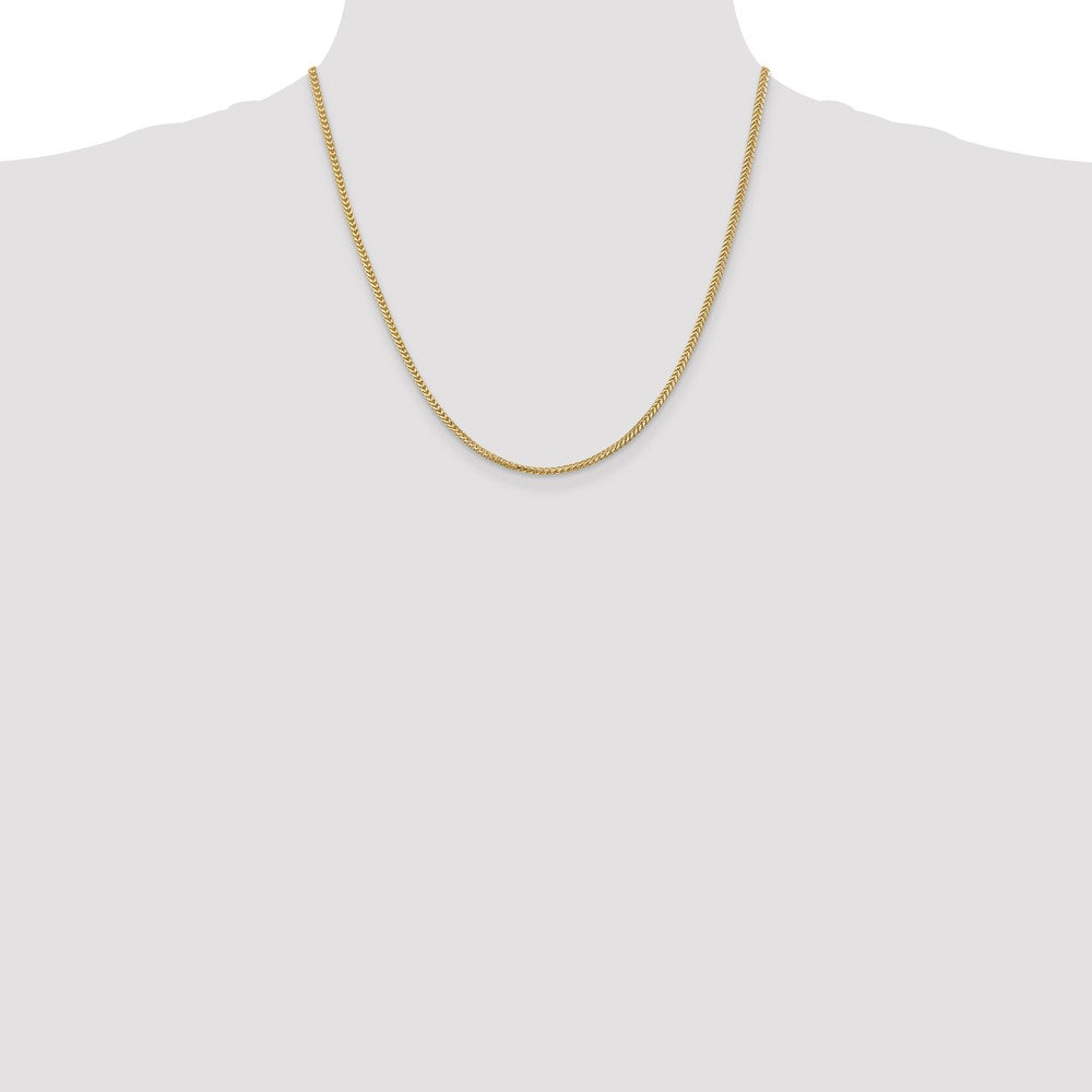 Buy 14K Gold 20-Inch 2mm Franco Chain - Stylish & Affordable Elegance