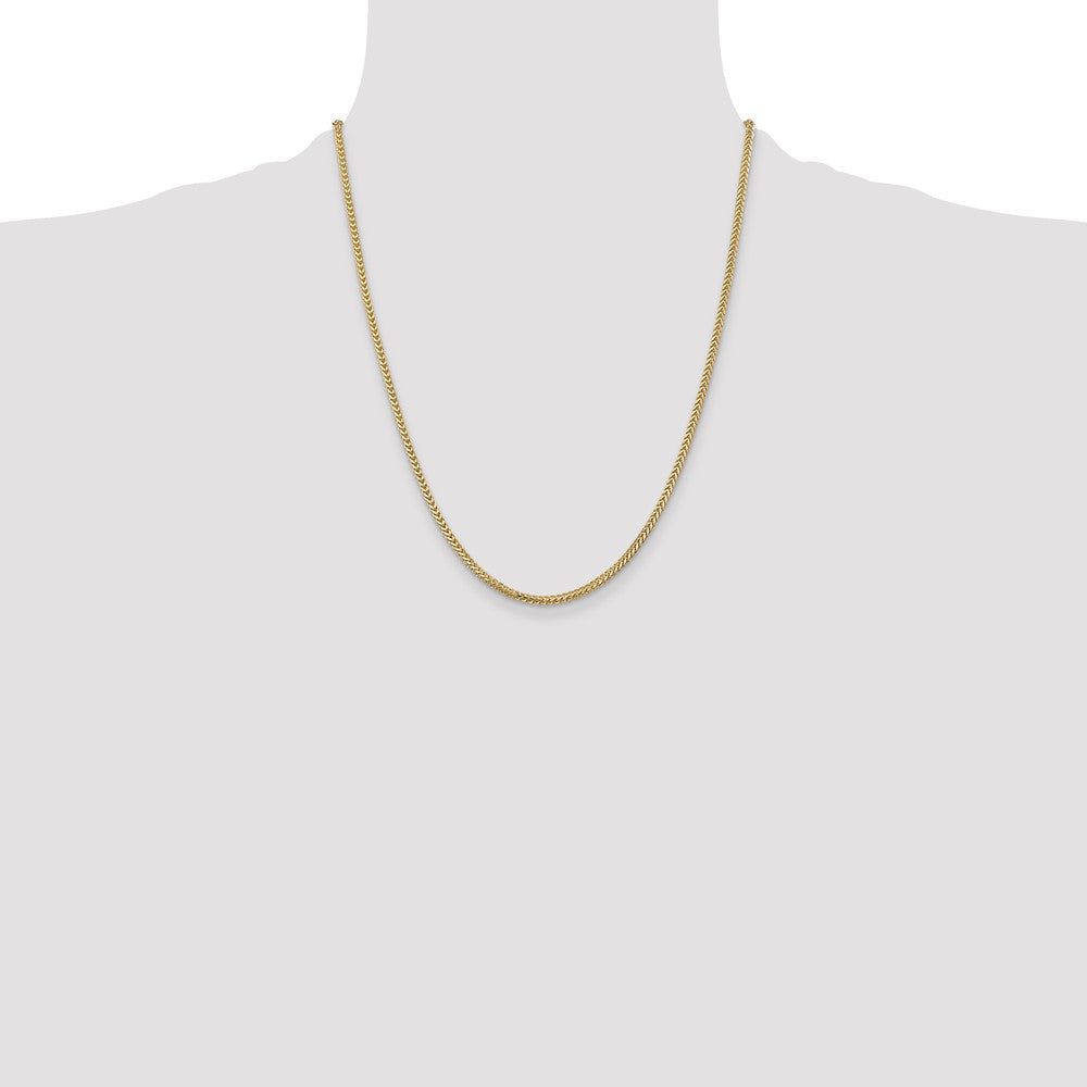 Buy Stylish 14K Gold Franco Chain - 22-Inch, 2mm, Luxury Lobster Clasp