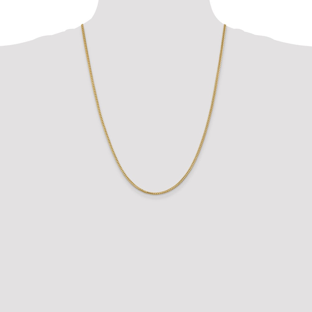 Order Stylish 14K Gold Franco Chain 24-Inch 2mm - Affordable Luxury