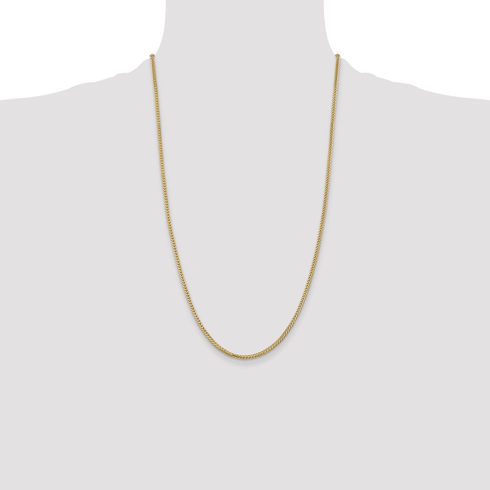 Shop Stylish 14K Gold Franco Chain - 26-Inch, 2mm, Affordable Luxury Jewelry