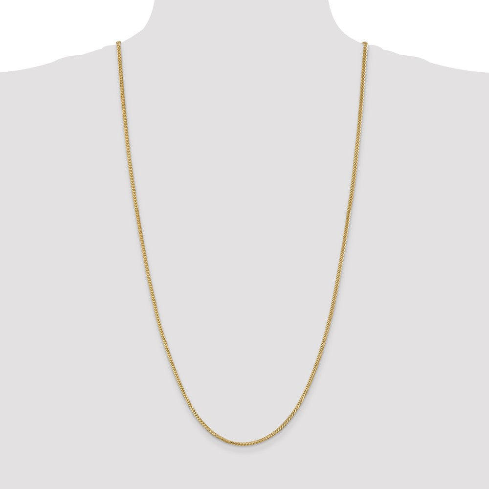 Buy 14K Gold 30-Inch 2mm Franco Chain - Stylish Luxury with Lobster Clasp