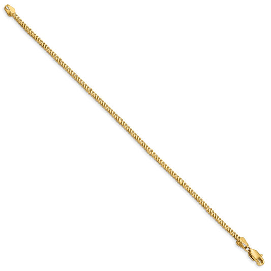 Buy Exclusive 14K Gold 7-Inch Franco Bracelet - 2mm, Stylish & Affordable