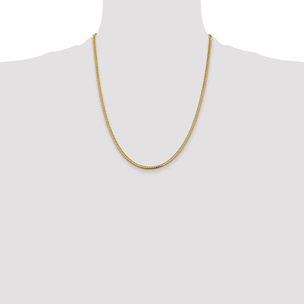 Buy Exclusive 14K Gold 22-Inch Franco Chain - Stylish 2.3mm, Affordable Price!