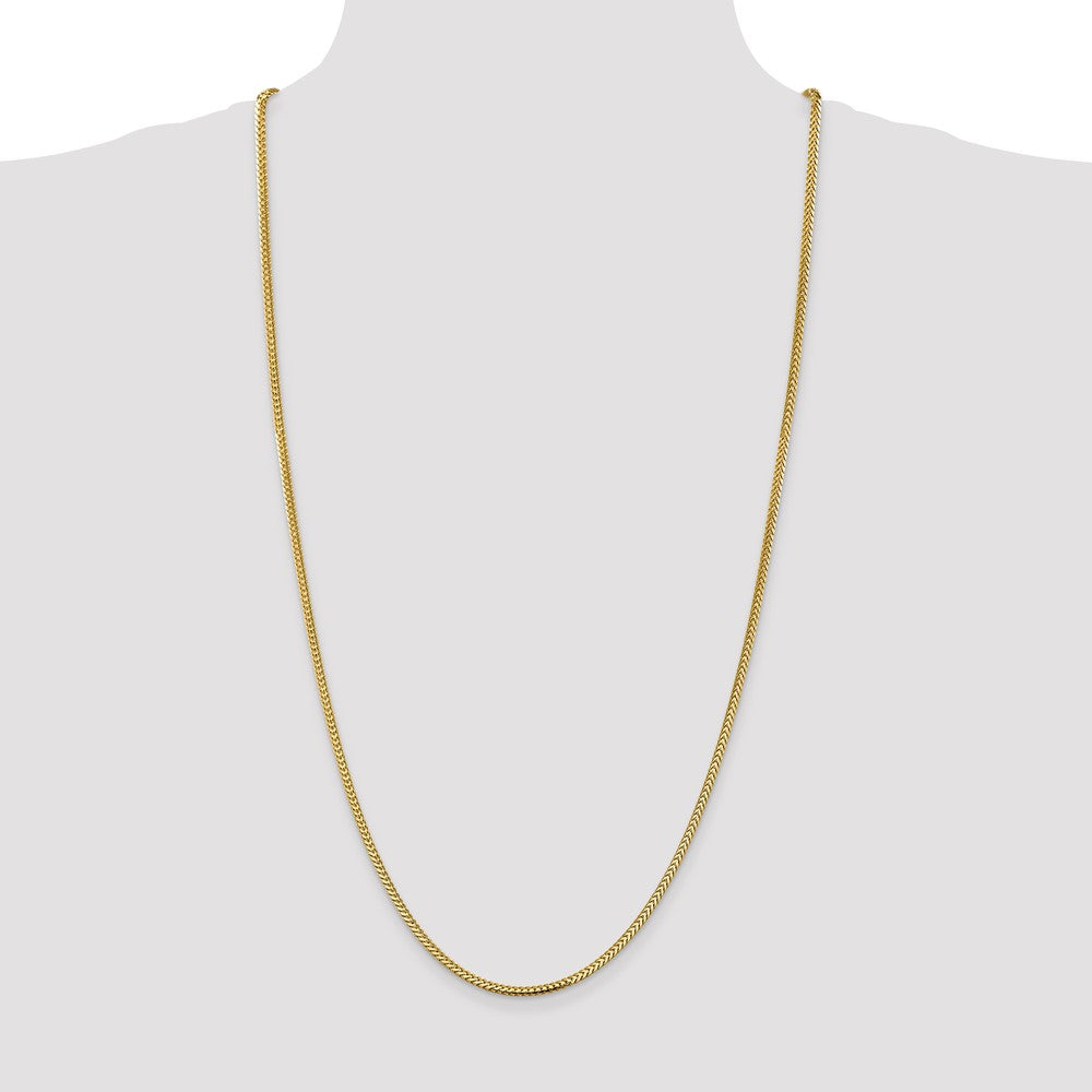 Buy Stylish 14K Gold 30-Inch Franco Chain, 2.3mm, Luxury Lobster Clasp!