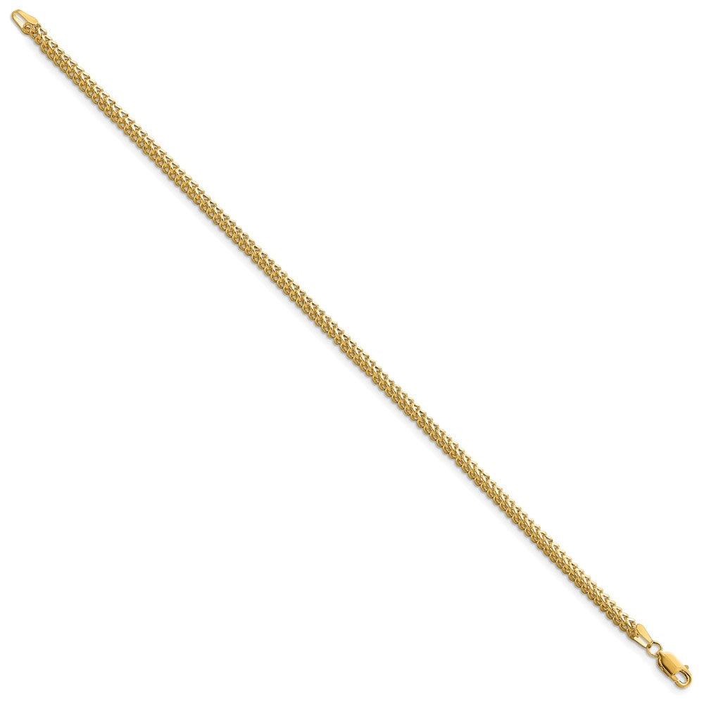 Shop 14K Gold Franco Bracelet - 7-Inch, 2.3mm, Stylish Luxury Accessory