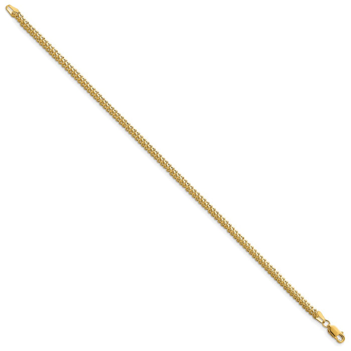 Shop 14K Gold Franco Bracelet - 7-Inch, 2.3mm, Stylish Luxury Accessory-2