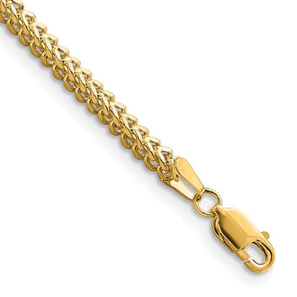 Shop 14K Gold Franco Bracelet - 7-Inch, 2.3mm, Stylish Luxury Accessory