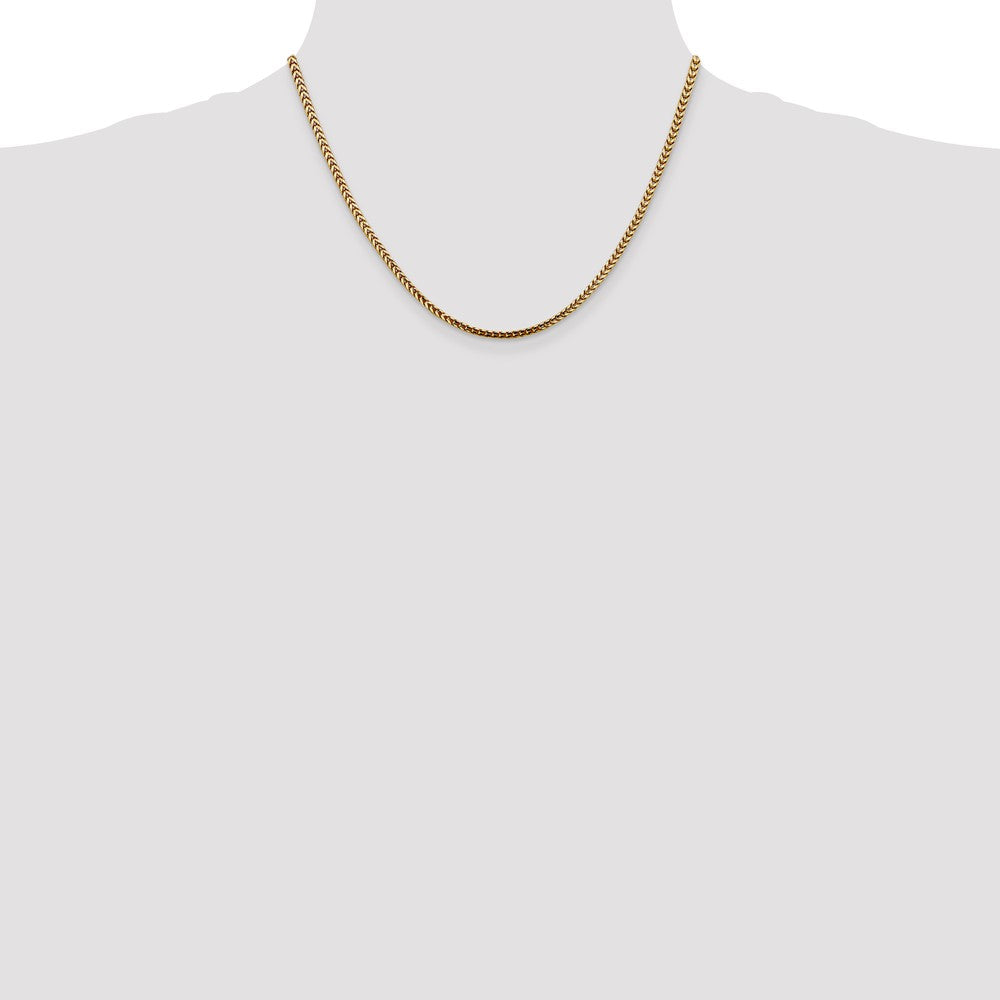 Buy Luxury 14K Gold 18-Inch Franco Chain - Stylish 2.5mm with Lobster Clasp