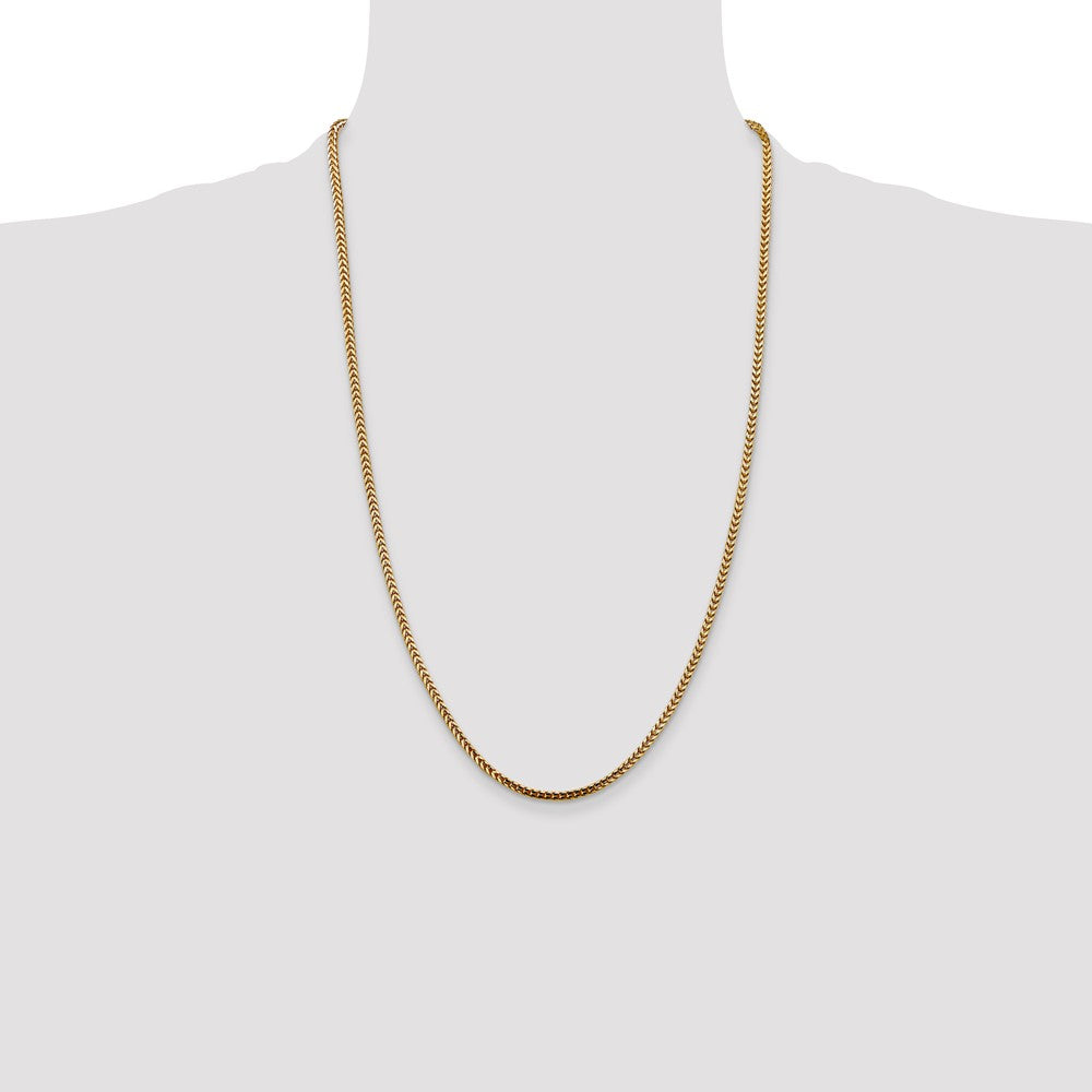 Exclusive 14K Gold 26-Inch Franco Chain 2.5mm - Stylish Luxury Jewelry