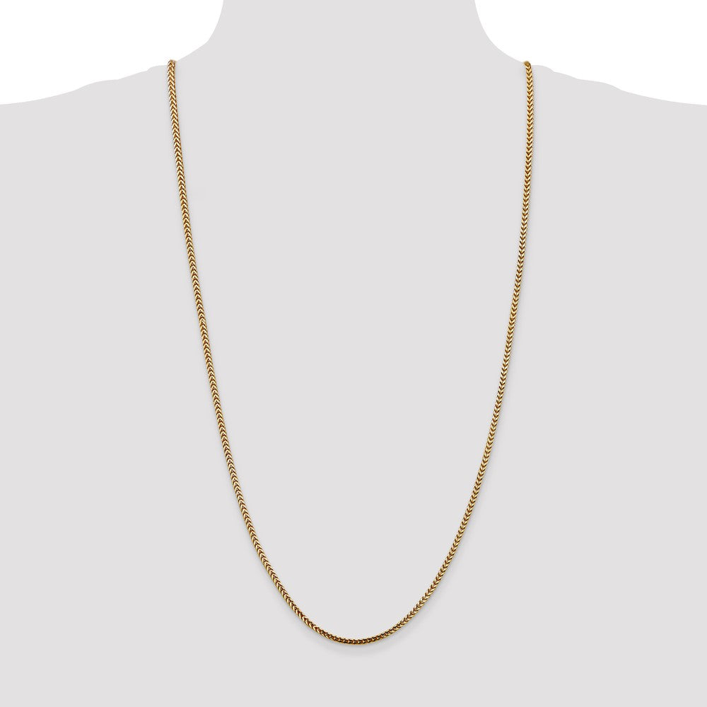 Shop Stylish 30-Inch 2.5mm Franco Chain in 14K Gold - Luxury Accessory