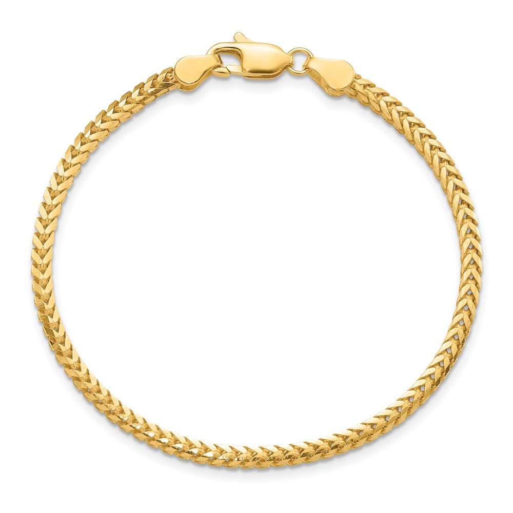 Exclusive 14K Gold Franco Bracelet - 8-Inch, 2.5mm, Stylish Design