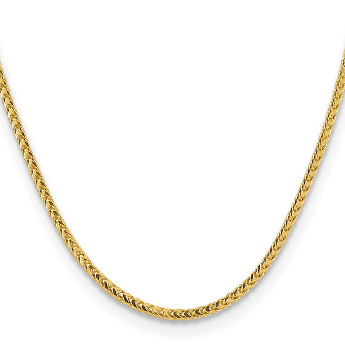 Buy Stylish 14K Gold Franco Chain 22-Inch, 3mm - Luxury Lobster Clasp-2