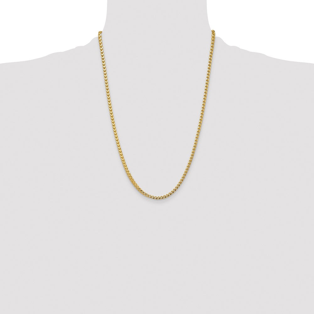 Buy Stylish 14K Gold Franco Chain - 24-Inch, 3.7mm, Elegant Lobster Clasp
