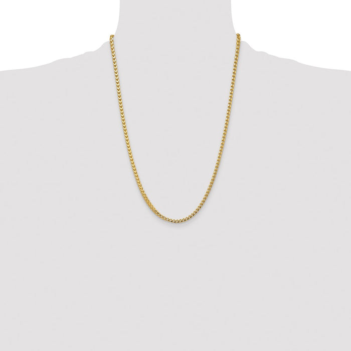 Buy Stylish 14K Gold Franco Chain - 24-Inch, 3.7mm, Elegant Lobster Clasp-4